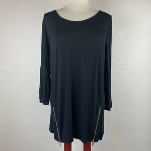 Ellen Tracy Long Sleeve Top Size L EUC